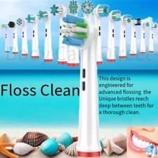 Image of ββ
β
β
FLOSS CLEAN ELECTRIC TOOTHBRUSH HEADS COMPATIBLE WITH ORAL-B MODELS β
β
β
β