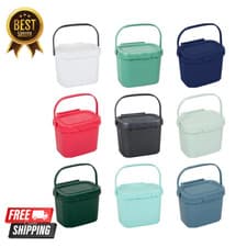 Image of Addis Kitchen Compost Caddy/Food Recycling Waste Compost Caddy Bin - 4.5 L