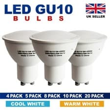 Image of GU10 Warm White Cool White Multi pack 5w bulbs 50W NON DIMMING Spotlight