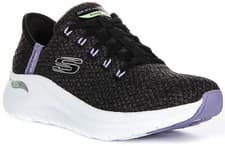 Image of Skechers Arch Fit 2.0 Good Energy Knit Vegan Womens Black Multi UK 4 - 8