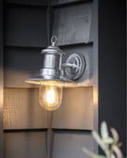 Image of New Garden Trading St Ives Ships Wall Light - Galvanised BNIB