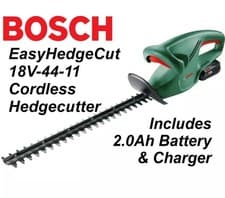 Image of Bosch EasyHedgeCut 18V-44-11 Cordless 18v Hedgecutter hedge trimer with battery