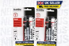 Image of Strong Rapid Epoxy Glue Araldite 2 pack x 15ml Twin Tube Multi Surface Bond