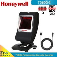 Image of Honeywell Genesis 7580G-2 Corded Handsfree 1D 2D Imager Barcode Scanner Reader