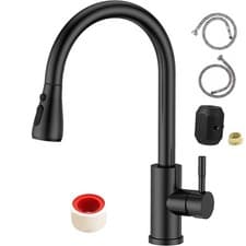 Image of 360° Kitchen Sink Mixer Taps Pull Out Spout Spray Single Lever Modern Mono Tap
