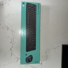 Image of New Logitech MK270 Wireless UK QWERTY KeyBoard and Mouse Combo Set Black