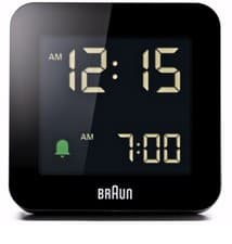 Image of Braun BC09B Digital Alarm Clock Black Brand New