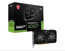 Image of MSI GeForce RTX 4060 Ti VENTUS 2X BLACK 16G OC Graphics Card - RTX 4060 Ti GPU,