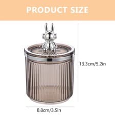 Image of Storage Jars with Lids Airtight Decorative Clear Candy Canisters