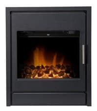 Image of Acantha Alta Electric Inset Stove in Black with Remote Control