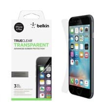 Image of Belkin TrueClear Film Screen Protector Saver for iPhone 6+ 7+ 8+ Plus Pack of 3