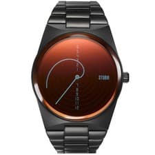 Image of Storm Fibon-X Mens Watch with Red Dial and Grey Strap 47444/SL/R