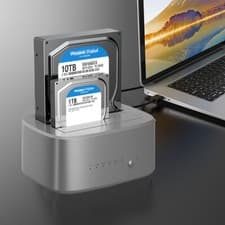 Image of USB 3.0 to SATA Offline Hard Disk Cloning Docking Station For 2.5" 3.5" HDD SSD