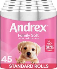 Image of Andrex Family Soft Toilet Tissue 45 Rolls (Previously Andrex Gentle Clean)