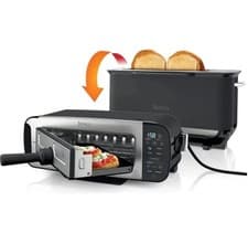 Image of Ninja Foodi 3-in-1 Toaster, Grill & Panini Press, Black, ST200UK
