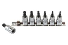 Image of Ball End Hex Socket Bit Set 3/8"D 7pc - Laser 2179 New