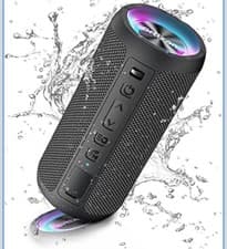 Image of Bluetooth Speaker, Portable Wireless, IPX7 Waterproof, 30H Playtime, LED Light