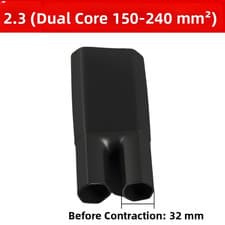 Image of Flexible Medium Wall Thickness Heat Shrink for 2 1 Contraction and Strong Grip