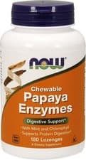 Image of NOW Foods | Papaya Enzyme- Chewable | 1 x 180 lozenges