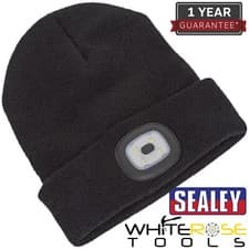 Image of Sealey Beanie Hat 4 SMD LED USB Rechargeable