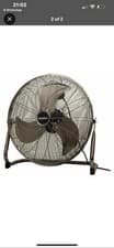 Image of Schallen 14" Gunmetal High Velocity Fan Cold Air Circulator Adjustable Floor Fan