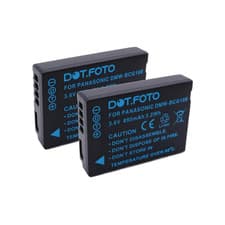 Image of 2x DMW-BCG10 Battery for Panasonic DMC-TZ6 TZ7 TZ8 TZ9 TZ10 TZ20 TZ30 TZ35 TZ65