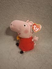 Image of 6 inch TY BEANIE BABIES PEPPA PIG SOFT TOY NEW WITH TAGS