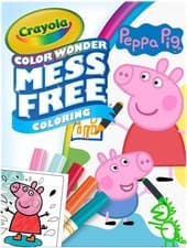 Image of CRAYOLA Peppa Pig Color Wonder Activity Set, Mess Free Peppa Pig Coloring Pages