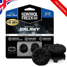 Image of KontrolFreek PS5 PS4 Performance Thumbsticks Thumb Grips FPS FREEK Galaxy Black