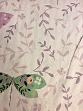 Image of Pottery Barn Kids Margot Butterfly Reversible Cotton NWOT Twin Duvet