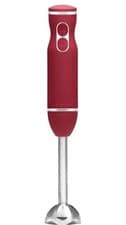 Image of Chefman Immersion Blender, 800W Hand Blender with Stainless Steel Red REF R616