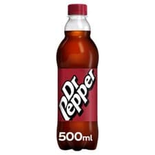 Image of Dr Pepper Soda Soft Drink cola Pack of 500ml