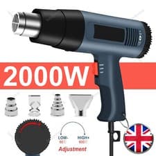 Image of 2000W Professional Hot Air Heat Gun Variable Temperature Paint Stripper 4 Nozzle