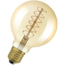 Image of OSRAM Vintage 1906 LED CLASSIC Globe Dim 7W 822 Gold E27 Bulb