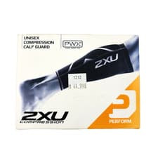 Image of NEW One Size XL Black 2XU Unisex Compression Calf Guard Sleeve Running Gym