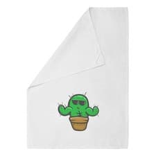 Image of 'Cool Cactus' Cotton Tea Towel / Dish Cloth (TW026616)