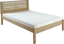 Image of Santana 4ft6 Double 3ft Single 5ft King Size Bed Frame Light Oak Rattan Effect