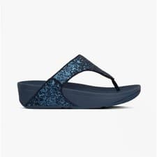 Image of FitFlop Lulu TOE-Thongs Womens Synthetic Slip-On Comfort Sandals