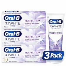 Image of 3 x Oral-B 3D White Luxe Perfection Toothpaste 75ml Advanced Whitening