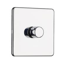 Image of SPECIAL OFFER Flat Plate Dimmer Switch 400Watt, 1 Gang- Various Finishes