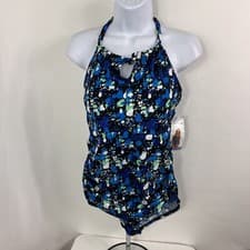 Image of New Crane Bathing Suit Women's Large Tummy Toning One Piece Stretch NWT