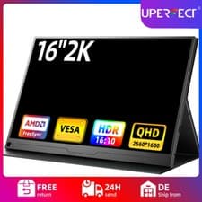 Image of 16.0" 2K Monitor Portable Gaming Monitor 120Hz Screen USB Type-C Monitor 500nit