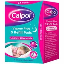 Image of Calpol Vapour Plug Refill 5 Pads Only Easy Breathing Lavender and Chamomile