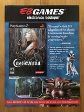 Image of Castlevania: Lament of Innocence PS2 2003 Print Ad/Poster Official EB GAMES Art