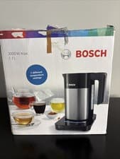 Image of Bosch Cordless Electric Kettle TWK7203GB Stainless Steel Touch Control Keep Warm