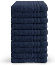 Image of Luxury Navy Blue Bath Sheet 650 gsm 100% Cotton 90 x 150 cm Hotel Quality