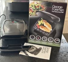 Image of George Foreman Fat Reducing Grill Compact 3 Portion Non-Stick UNUSED NEW in Box