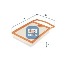 Image of Air filter Filter Insert 30.692.00 UFI for VW AUDI SKODA SEAT
