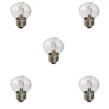 Image of 5x Low Energy Halogen Golf Ball 42W (equivalent to 60 watt) E27 dimmable