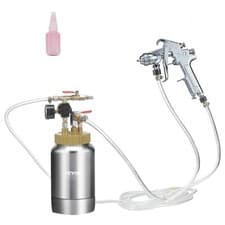Image of VEVOR 2L/0.5gal Spray Paint Pressure Pot Tank 1.8mm Nozzle Spray Gun Hoses Kit